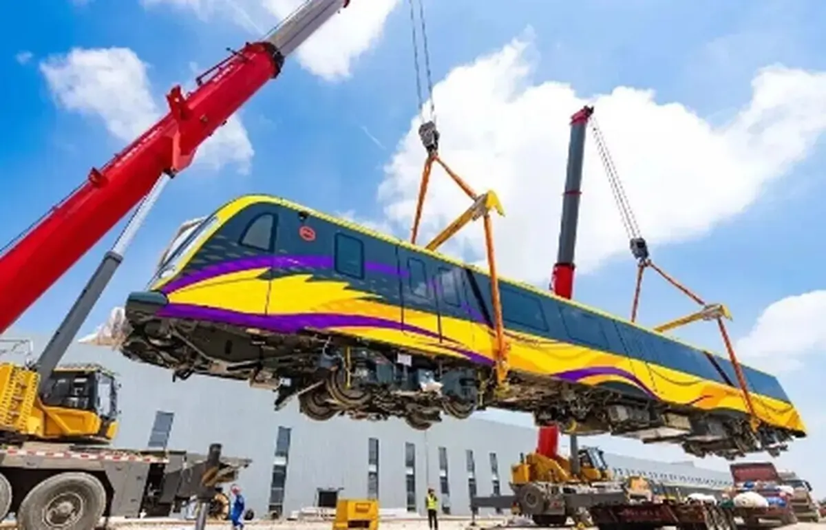 Shanghai Metro Line 22 Trains Reach Depot Shanghai Metro Line 22 Trains Reach Depot