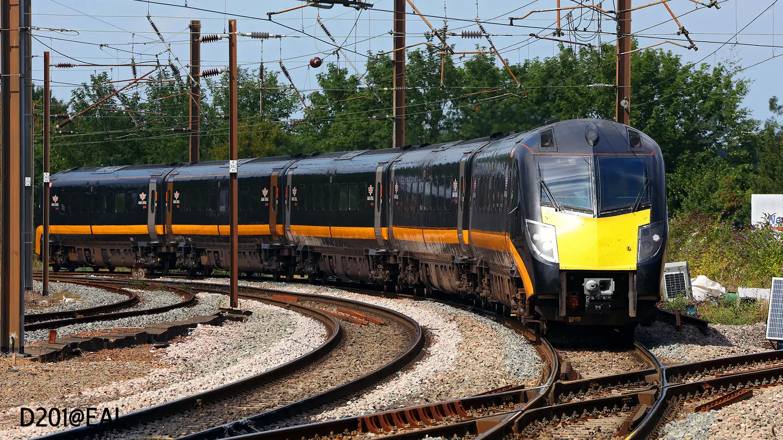 Grand Central Class 180 train on electrified railway tracks, used as an illustrative image of the operator’s current fleet.