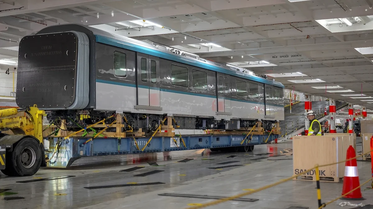 Western Sydney Airport Metro Train Arrives Western Sydney Airport Metro Train Arrives