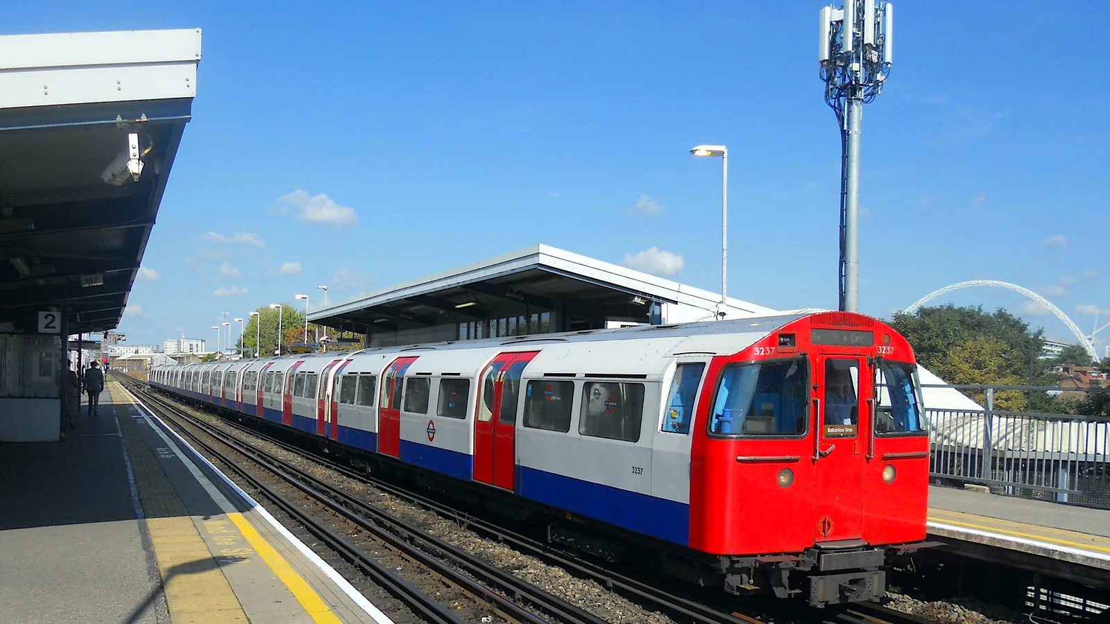 Bakerloo line 1972 Tube Stock train at Stonebridge Park Bakerloo line 1972 Tube Stock train at Stonebridge Park