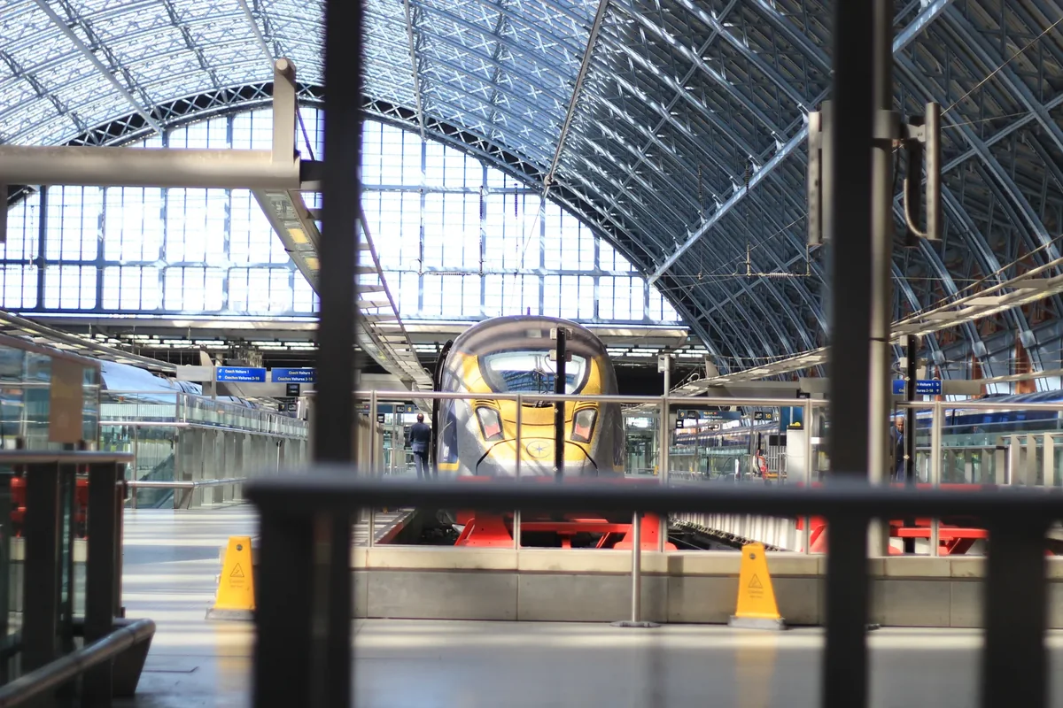 Eurostar e320 train at London St Pancras International