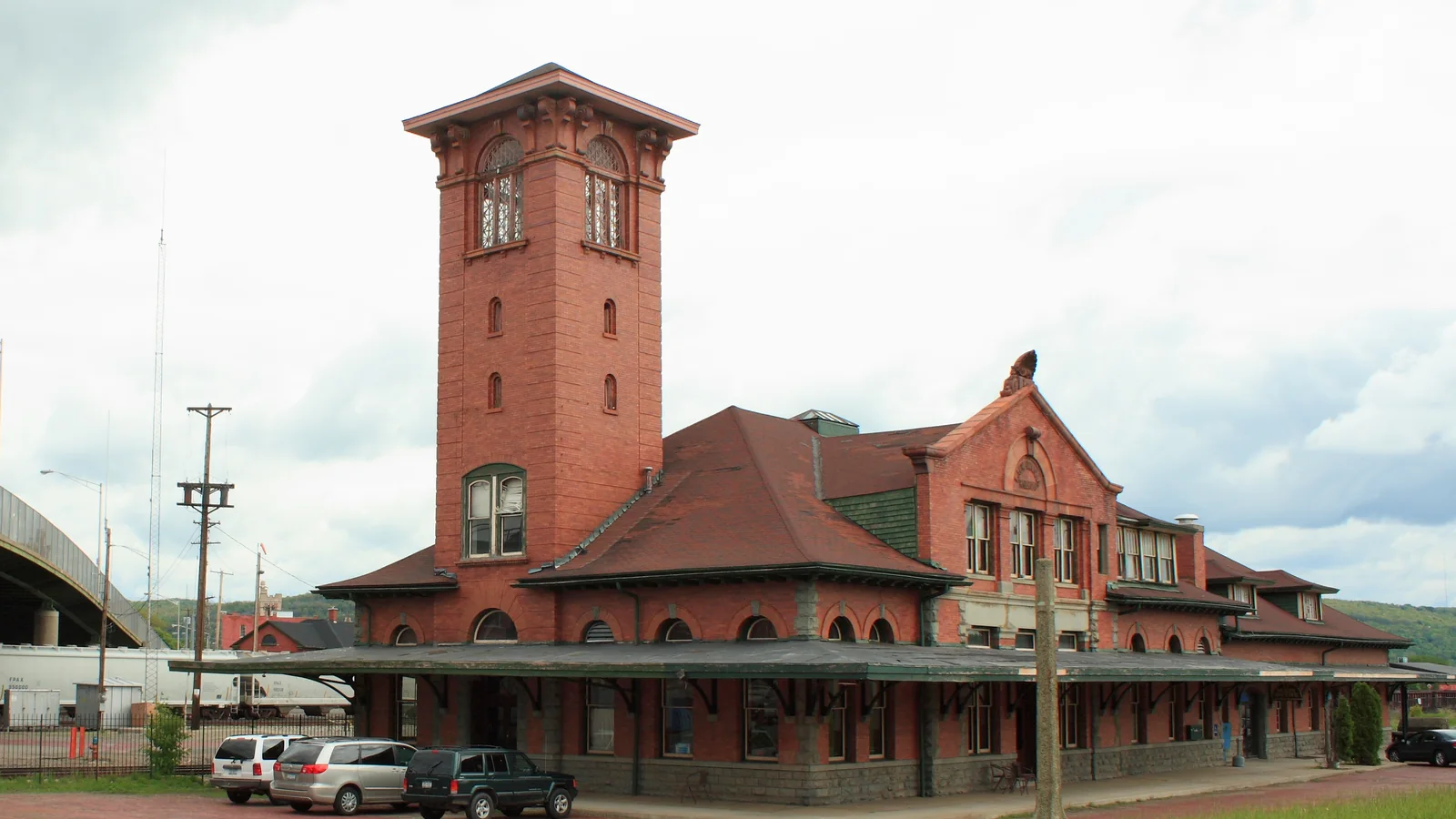 Former Erie-Lackawanna railroad station building in Binghamton, New York