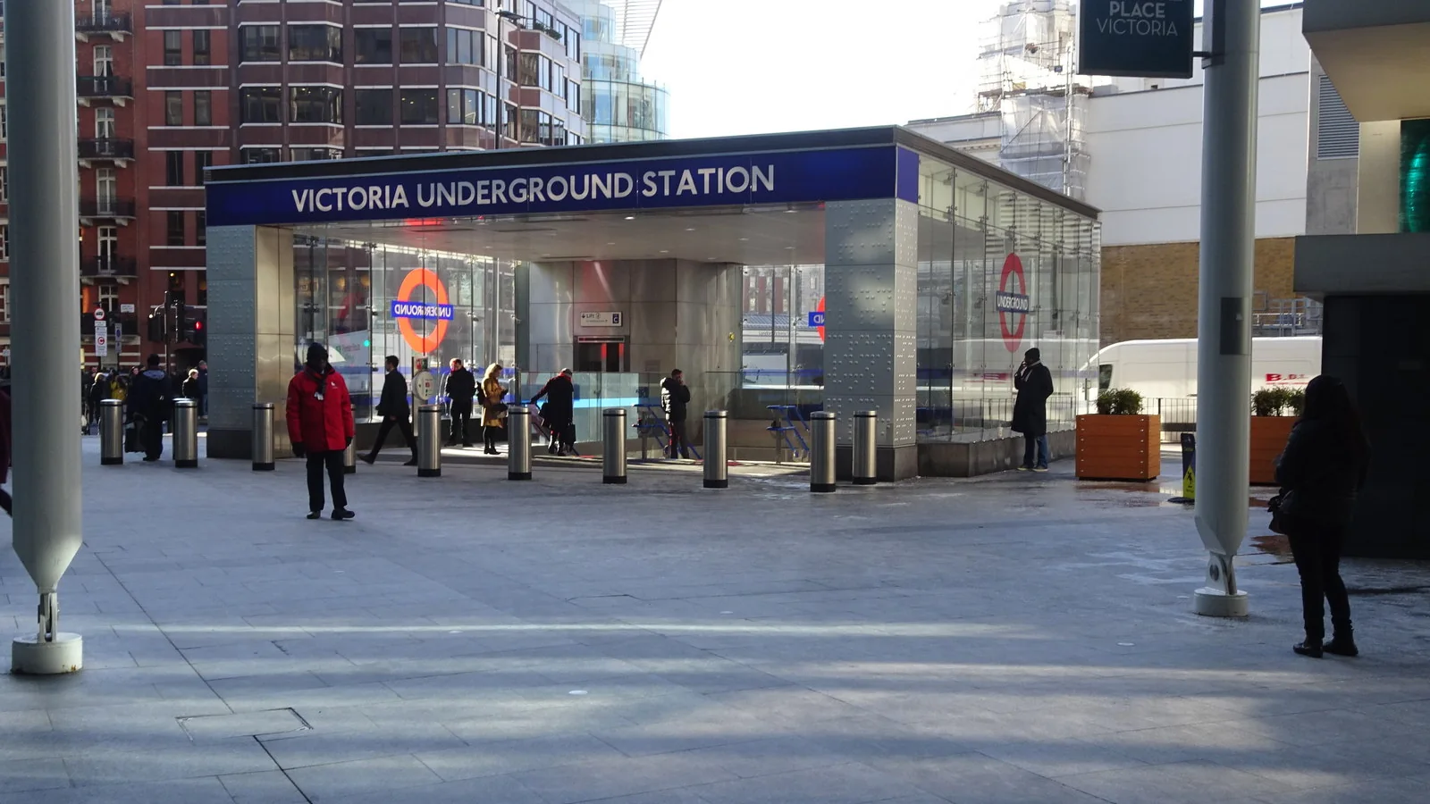 Entrance to Victoria Underground station in London