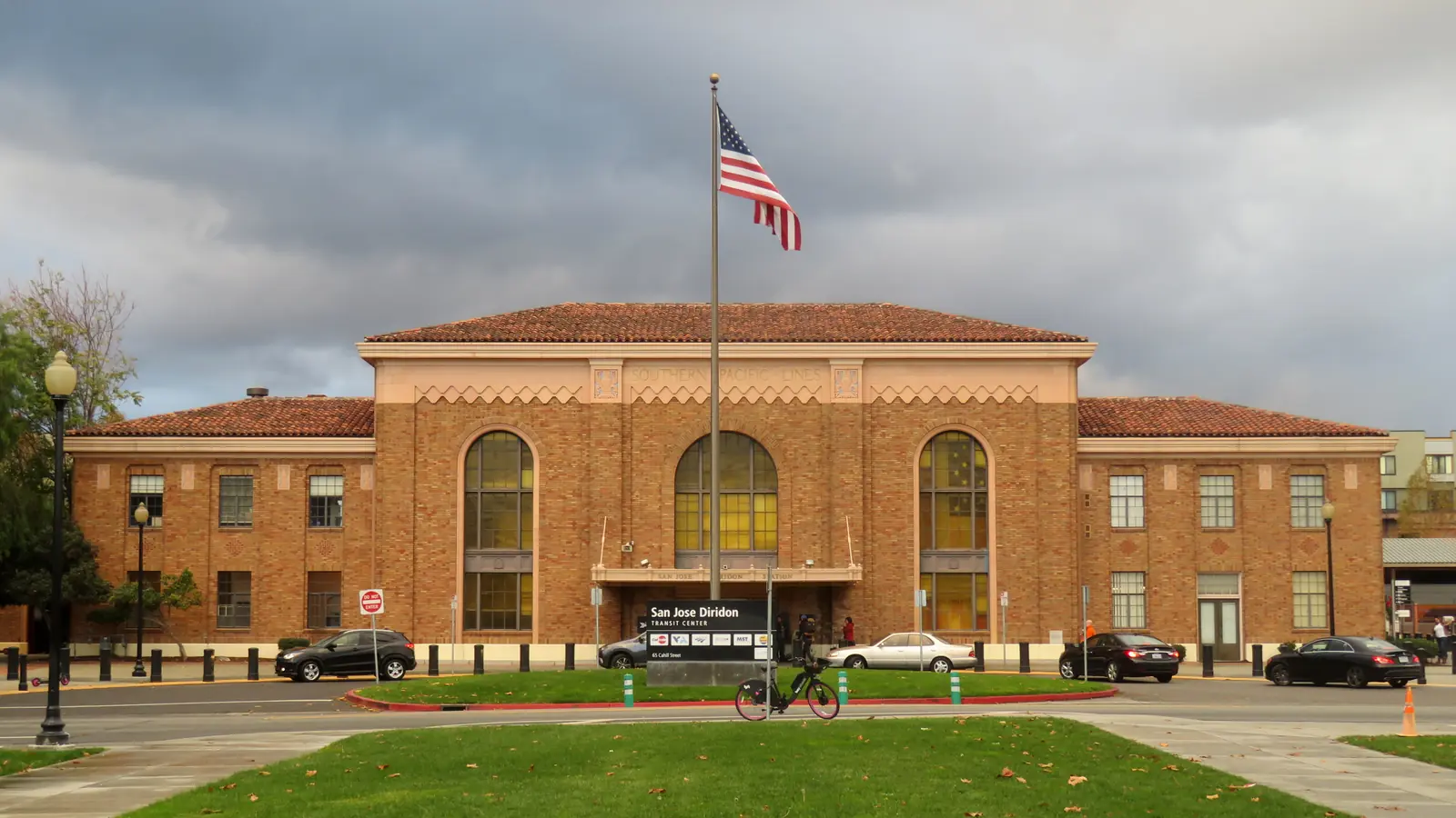 Front entrance of San Jose Diridon station in San Jose, California