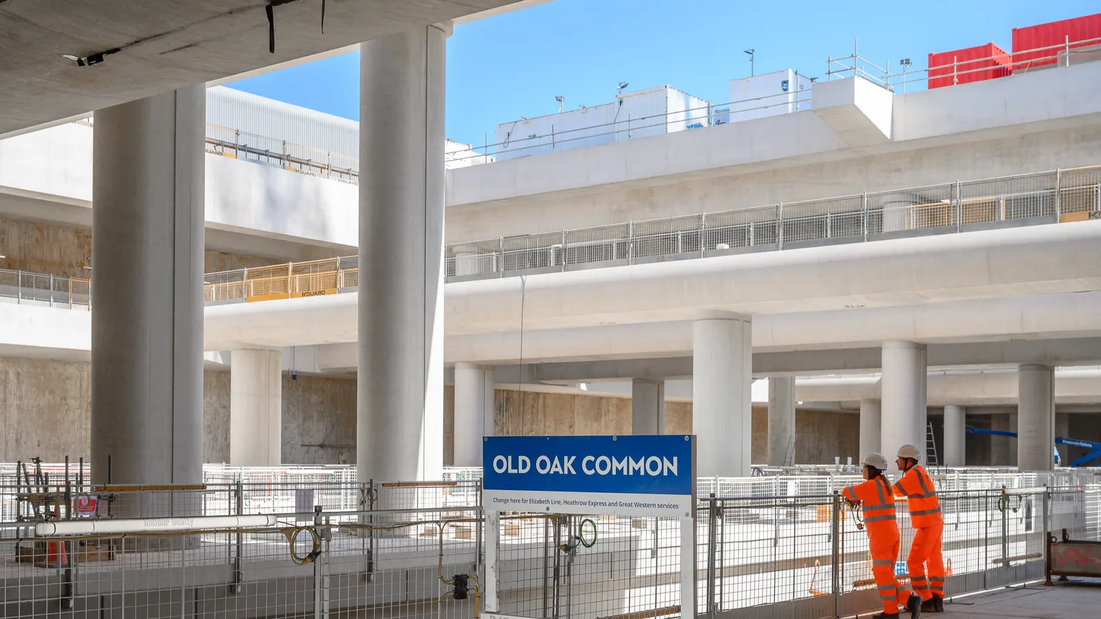 Completed underground high-speed platforms at HS2’s Old Oak Common station in west London