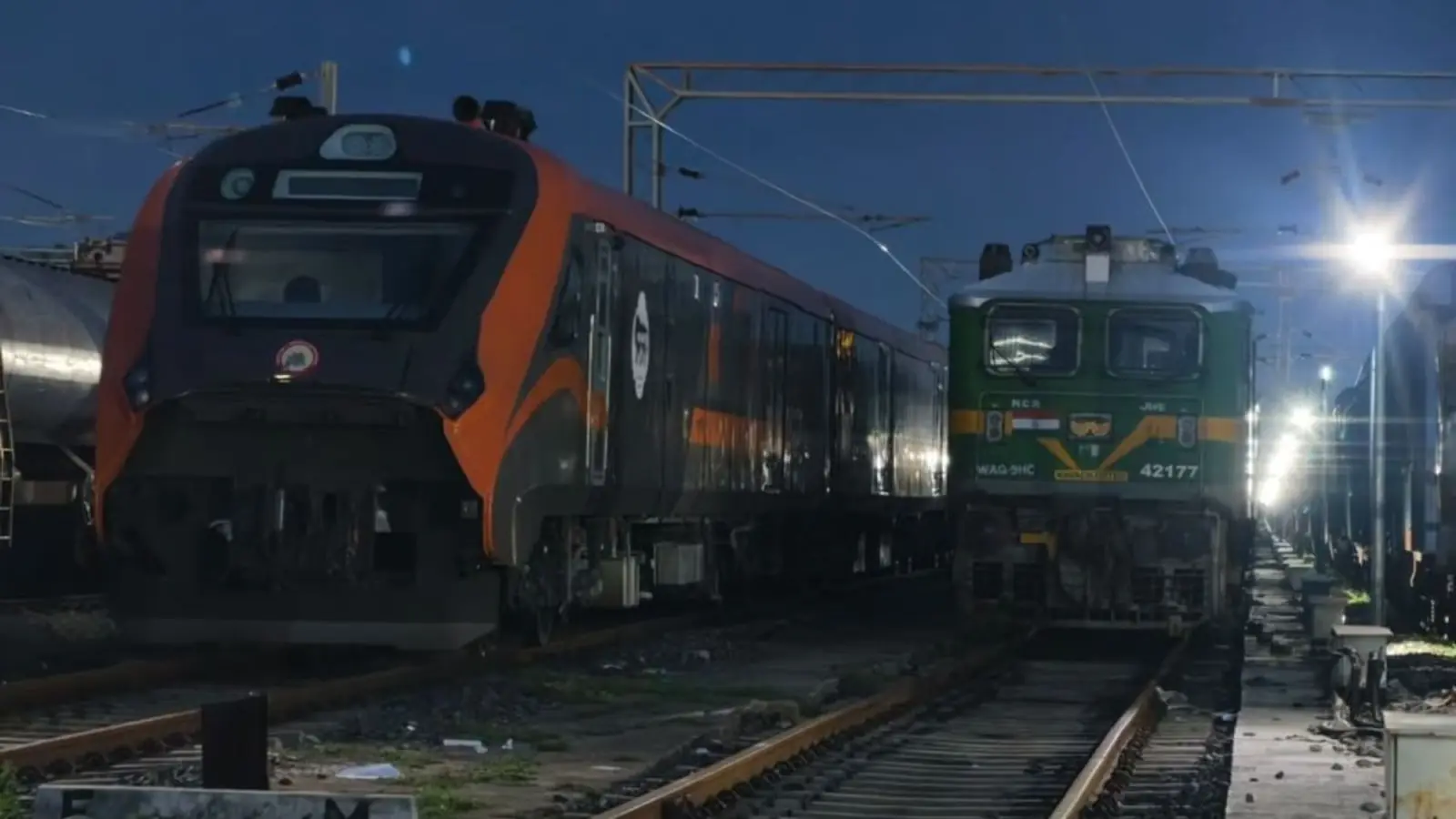India’s first Vande Bharat-based freight electric multiple unit during trial runs