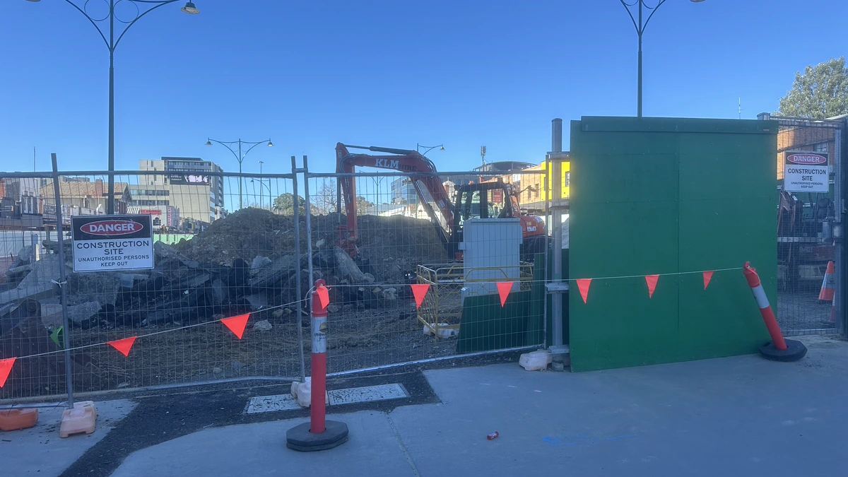 SRL East construction site at Box Hill, Melbourne
