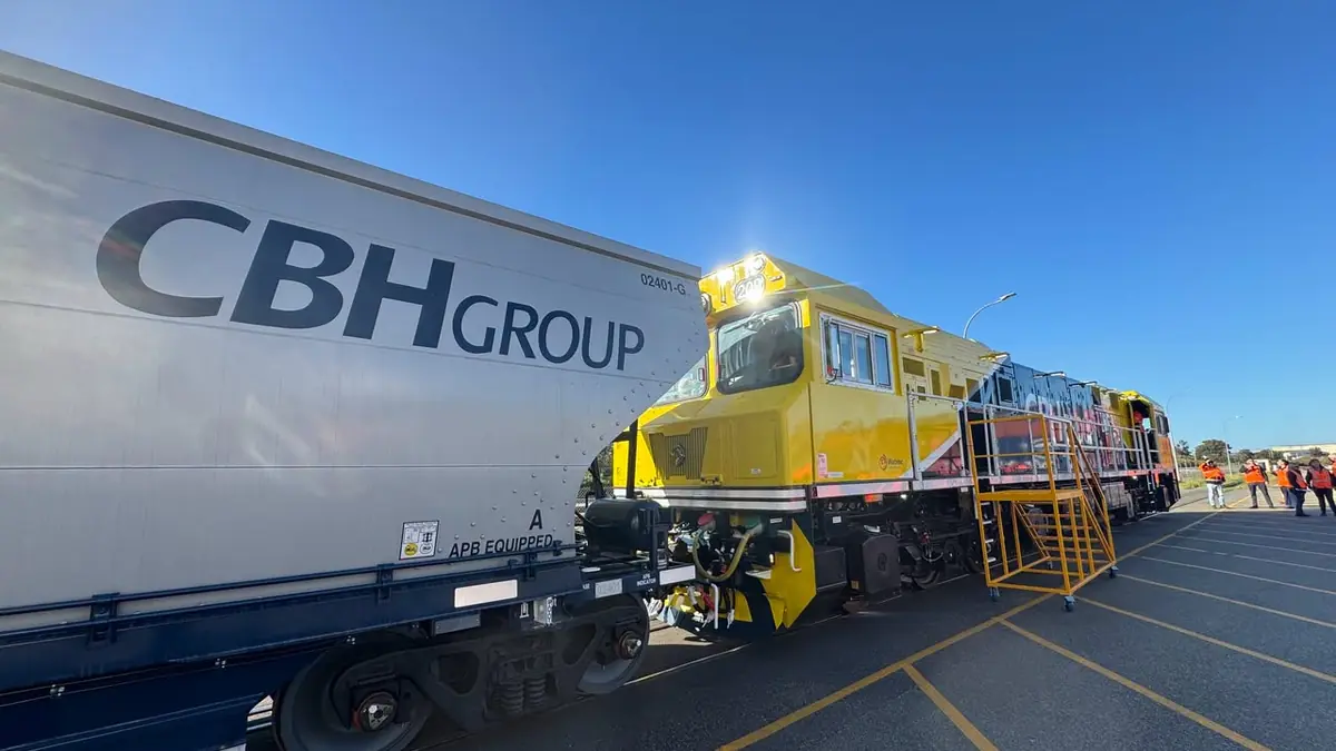     New CBH Group narrow-gauge locomotive in Western Australia