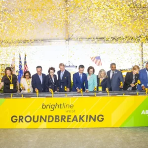 Brightline West groundbreaking ceremony in Las Vegas