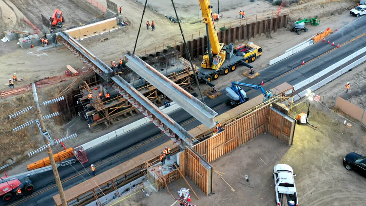 California High-Speed Rail construction in Kern County