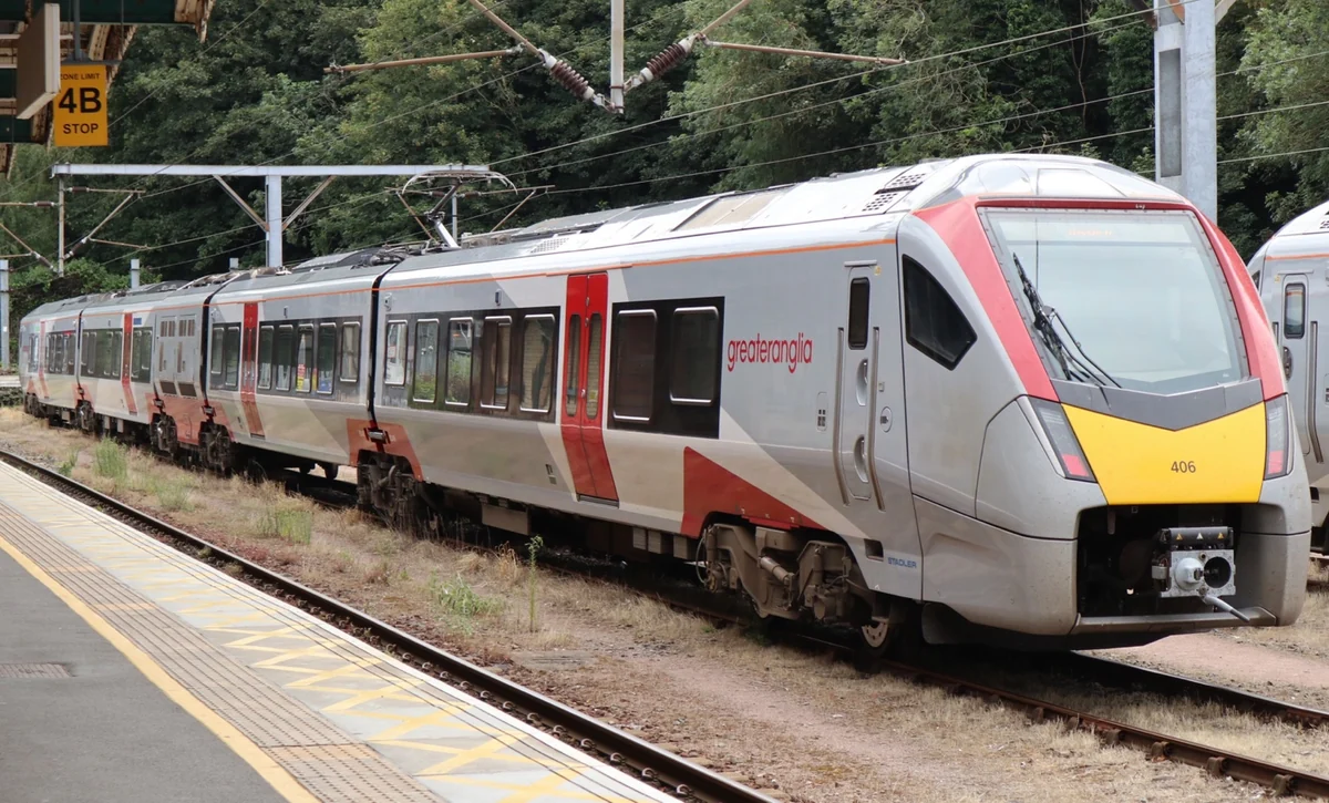 Greater Anglia Class 755 train at Ipswich