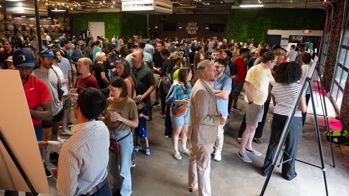 Crowd at the September 2026 Beltline Transit Study open house in Atlanta