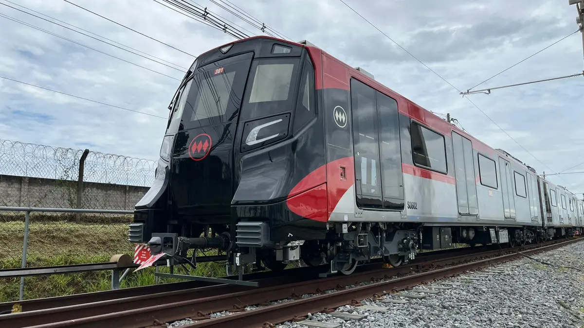 First Santiago Metro Line 7 train on Alstom’s test track in Taubaté