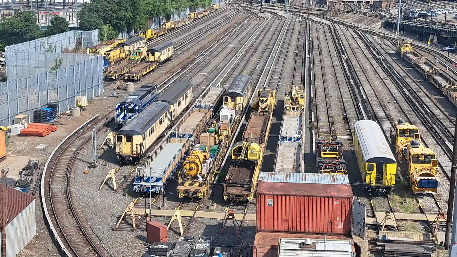 Westchester Yard tracks and maintenance equipment in the Bronx